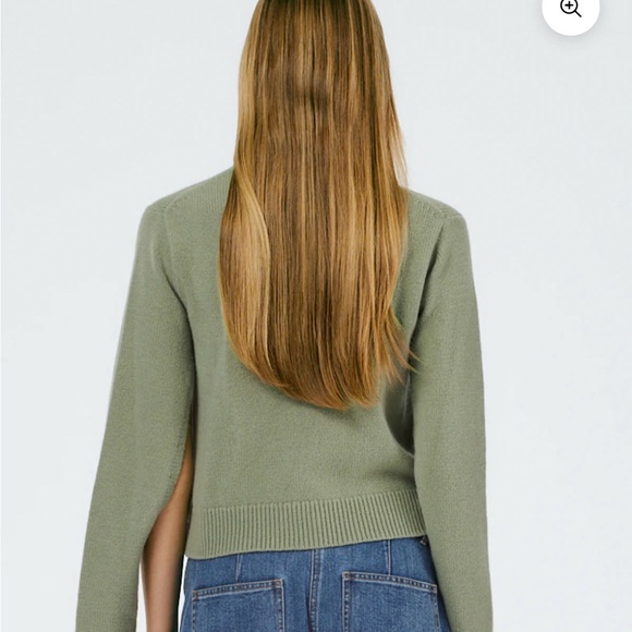 Tibi Soft Lambswool Shrunken Crewneck Pullover - Picture 4 of 4